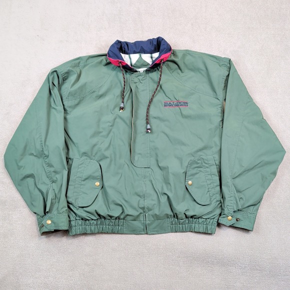 WinnerMate Vintage 90s Baldor Motors Windbreaker Jacket L Green Cotton Gorpcore — photo 2